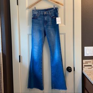 MOTHER Denim The Weekender high waisted flare